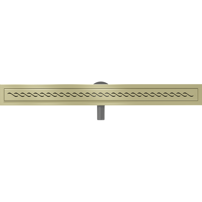 Mexen Flat 360° M18 Drehbarer Linienablauf 100 cm, gebürstetes Gold - 1A23100-40
