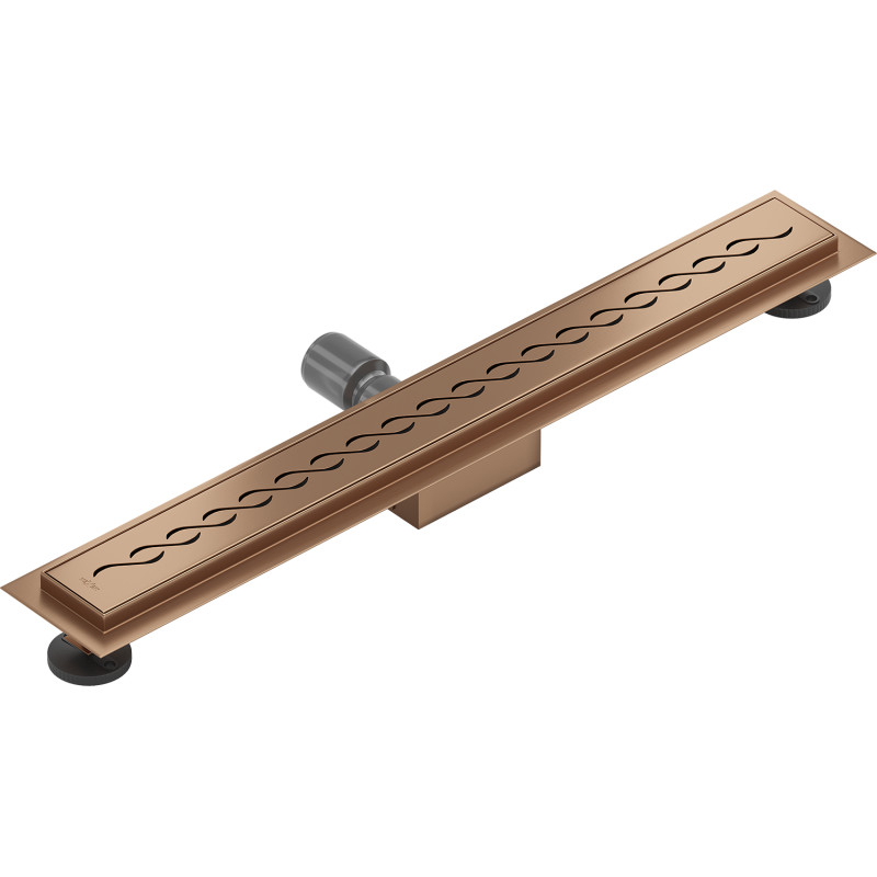 Mexen Flat M18 lineare Entwässerung 70 cm, gebürstetes Kupfer - 1C23070-15