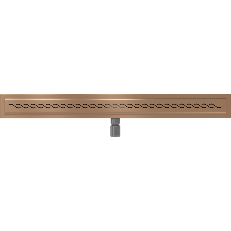 Mexen Flat M18 Linienentwässerung 100 cm, gebürstetes Kupfer - 1C23100-15
