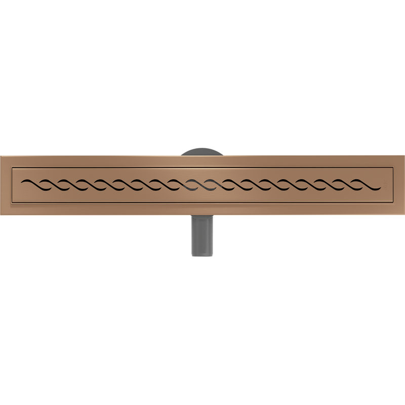 Mexen Flat 360° M18 Drehbarer Linienablauf 60 cm, gebürstetes Kupfer - 1C23060-40