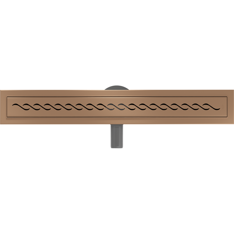 Mexen Flat 360° M18 drehbarer Linienablauf 70 cm, gebürstetes Kupfer - 1C23070-40