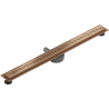 Mexen Flat 360° M18 Drehbarer Linienablauf 80 cm, gebürstetes Kupfer - 1C23080-40