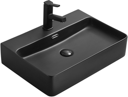 Mexen Lara Aufsatzwaschbecken 60 x 42 cm, schwarz matt - 21166085