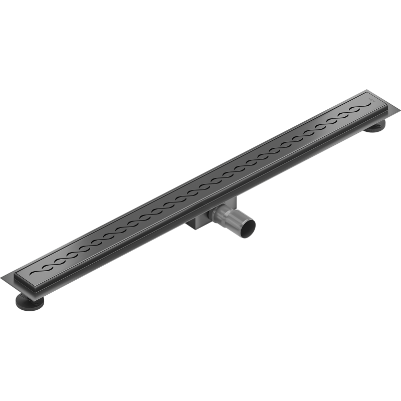 Mexen Flat M18 Linienentwässerung 90 cm, gebürstetes Gun Gray - 1E23090-15