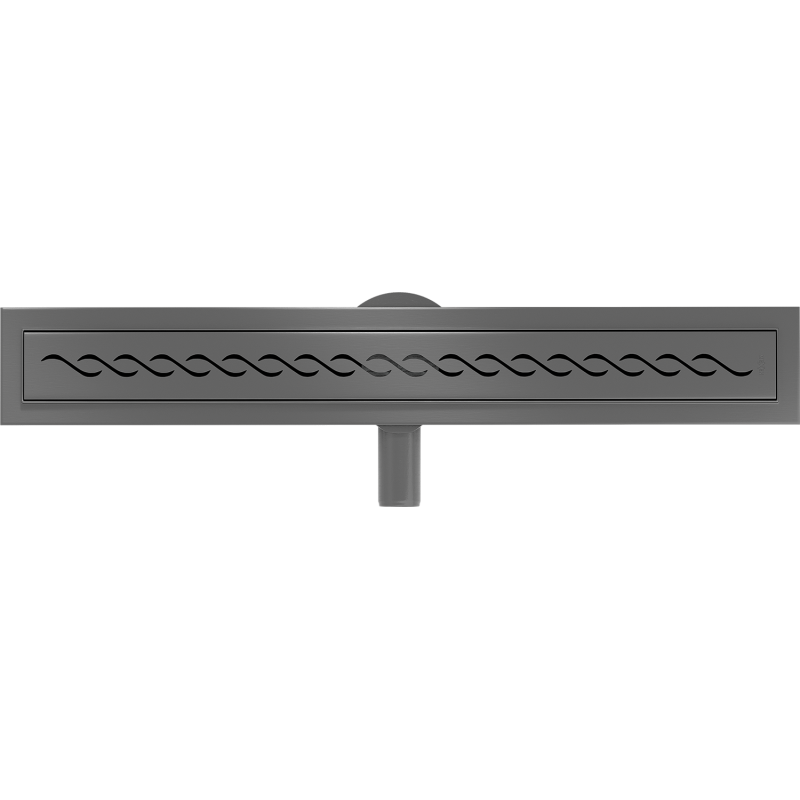 Mexen Flat 360° M18 Drehbarer Linienablauf 50 cm, gun gray gebürstet - 1E23050-40