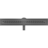 Mexen Flat 360° M18 Drehbarer Linienablauf 50 cm, gun gray gebürstet - 1E23050-40
