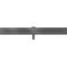 Mexen Flat 360° M18 Drehbarer Linienablauf 80 cm, gebürstetes Gun Gray - 1E23080-40