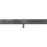 Mexen Flat 360° M18 drehbarer Linienabfluss 100 cm, gebürstetes Gun Gray - 1E23100-40