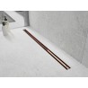 Mexen Flat 360° Slim Rotationslinearablauf 110 cm, Roségold - 1641110