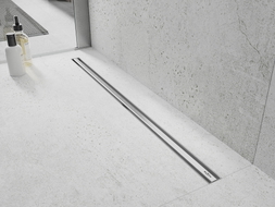 Mexen Flat 360° Slim drehbarer Linienablauf 200 cm, Inox - 1041200