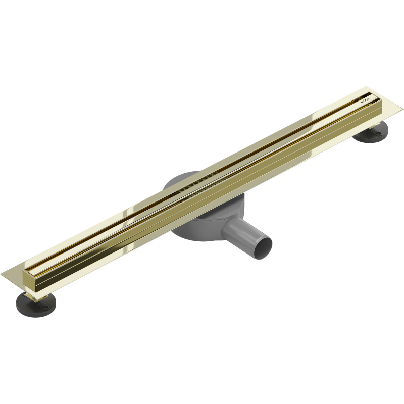 Mexen Flat 360° Slim Drehbarer Linienablauf 50 cm, gold - 1541050