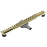 Mexen Flat 360° Slim Drehbarer Linienablauf 50 cm, gold - 1541050