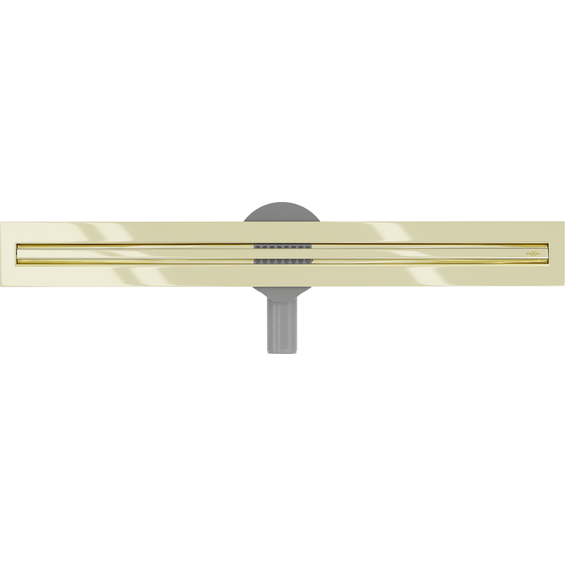 Mexen Flat 360° Slim Drehbarer Linienablauf 50 cm, gold - 1541050