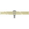 Mexen Flat 360° Slim Drehbarer Linienablauf 50 cm, gold - 1541050