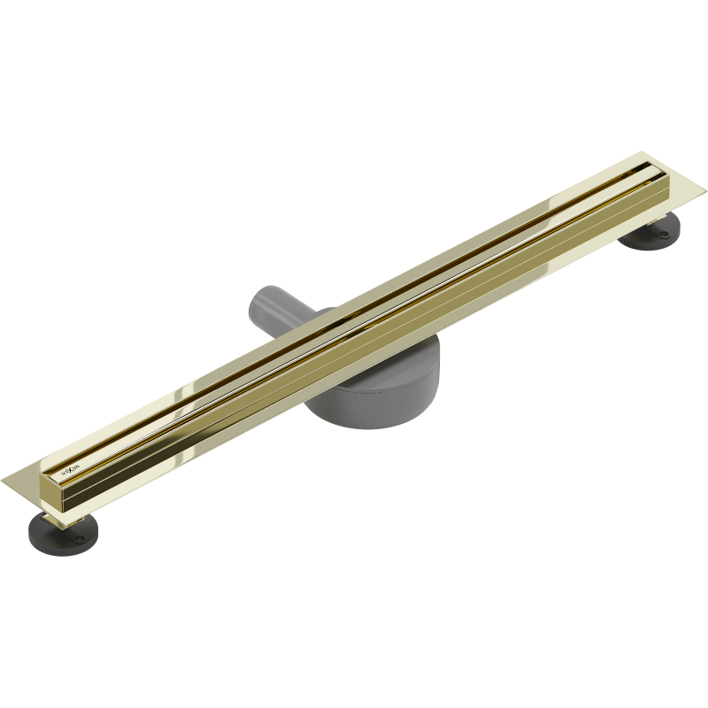 Mexen Flat 360° Slim Drehbarer Linienablauf 50 cm, gold - 1541050