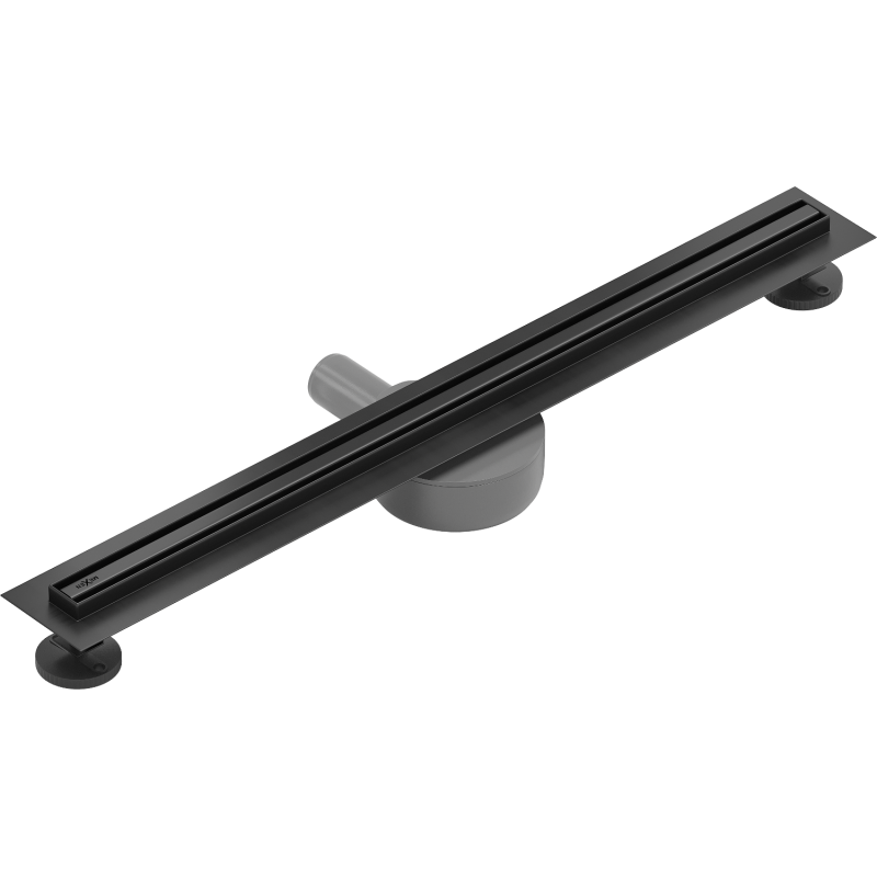 Mexen Flat 360° Slim Drehbarer Linienablauf 50 cm, schwarz - 1741050