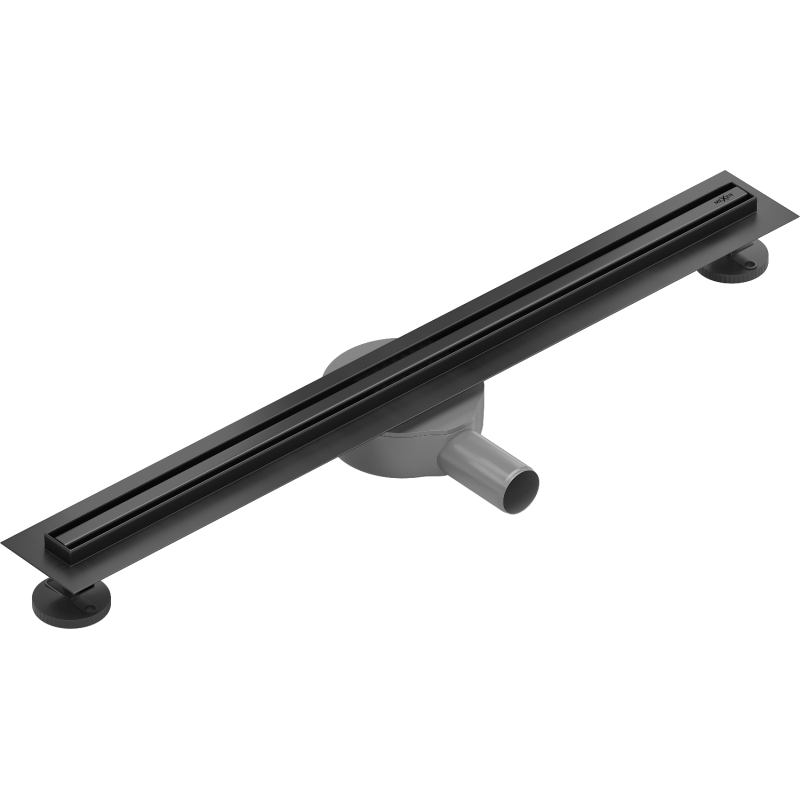 Mexen Flat 360° Slim Drehbarer Linienablauf 50 cm, schwarz - 1741050