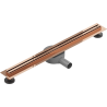 Mexen Flat 360° Slim drehbarer Linienablauf 50 cm, Roségold - 1641050