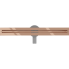 Mexen Flat 360° Slim drehbarer Linienablauf 50 cm, Roségold - 1641050