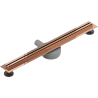 Mexen Flat 360° Slim drehbarer Linienablauf 50 cm, Roségold - 1641050