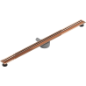Mexen Flat 360° Slim 130 cm drehbarer Linienablauf, Roségold - 1641130