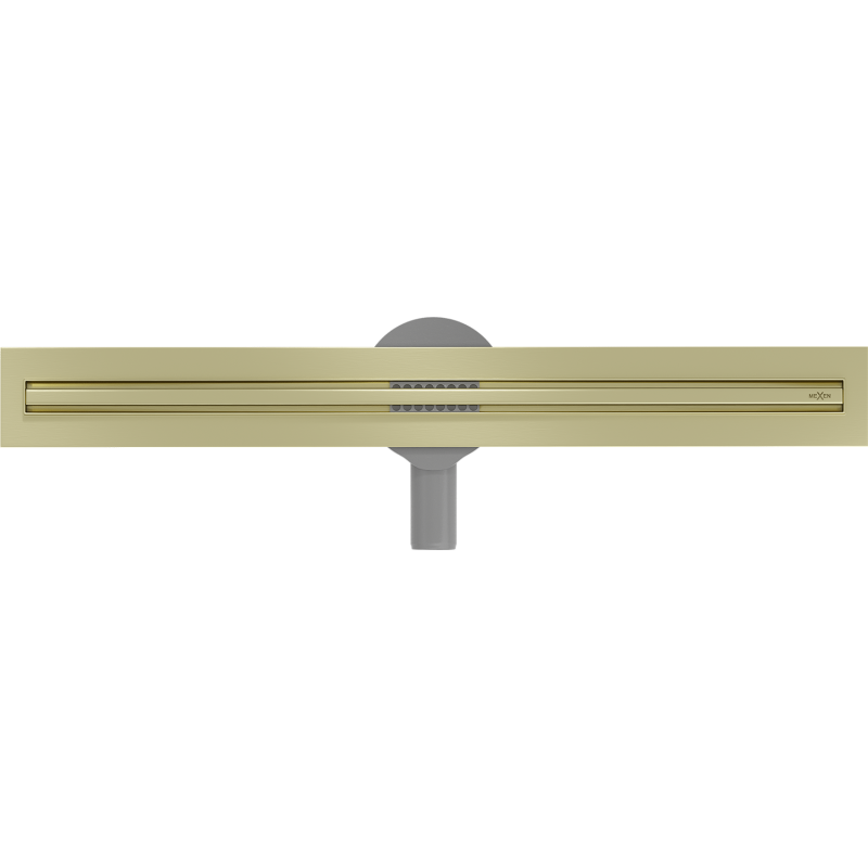 Mexen Flat 360° Slim drehbarer Linienablauf 70 cm, gebürstet gold - 1A41070
