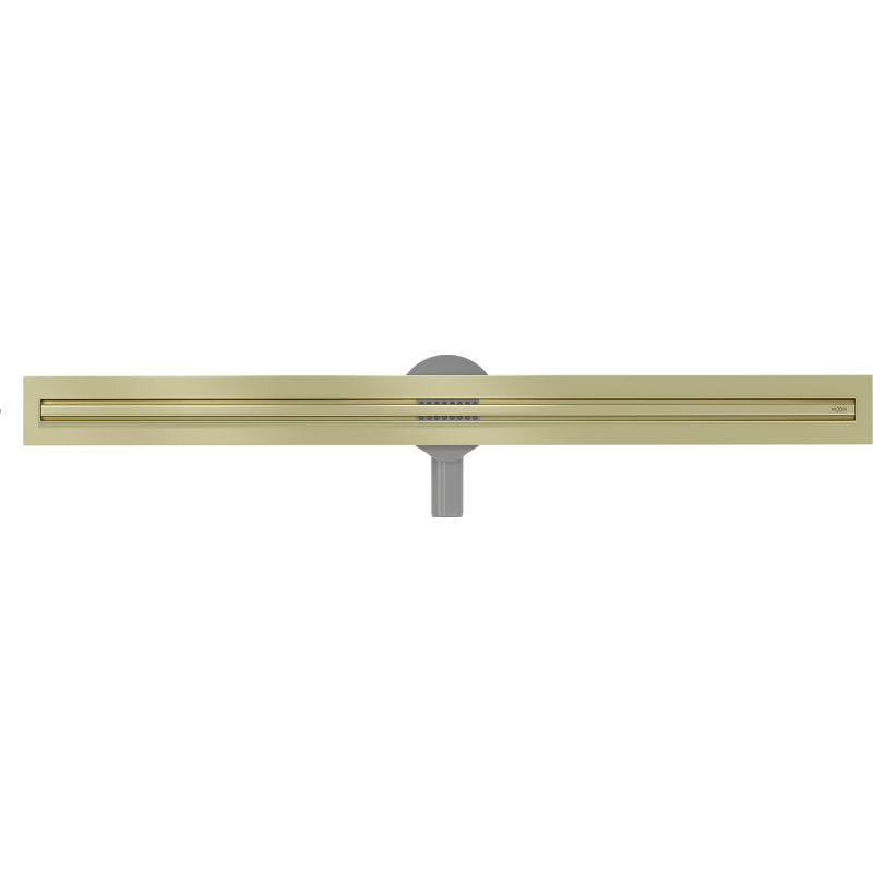 Mexen Flat 360° Slim Linienablauf drehbar 90 cm, gebürstetes Gold - 1A41090