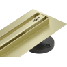 Mexen Flat 360° Slim drehbarer Linienablauf 120 cm, gebürstetes Gold - 1A41120