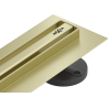 Mexen Flat 360° Slim drehbarer Linienablauf 150 cm, gebürstetes Gold - 1A41150