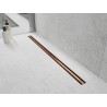 Mexen Flat 360° Slim Rotierender Linienablauf 70 cm, gebürstetes Kupfer - 1C41070