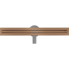 Mexen Flat 360° Slim Rotierender Linienablauf 70 cm, gebürstetes Kupfer - 1C41070