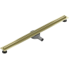 Mexen Flat 360° Slim Drehbarer linearer Abfluss 100 cm, gebürstet Gold - 1A41100