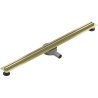 Mexen Flat 360° Slim Drehbarer Linienablauf 80 cm, gebürstetes Gold - 1A41080