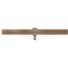 Mexen Flat 360° Slim Lineare drehbare Abflussrinne 90 cm, gebürstetes Kupfer - 1C41090