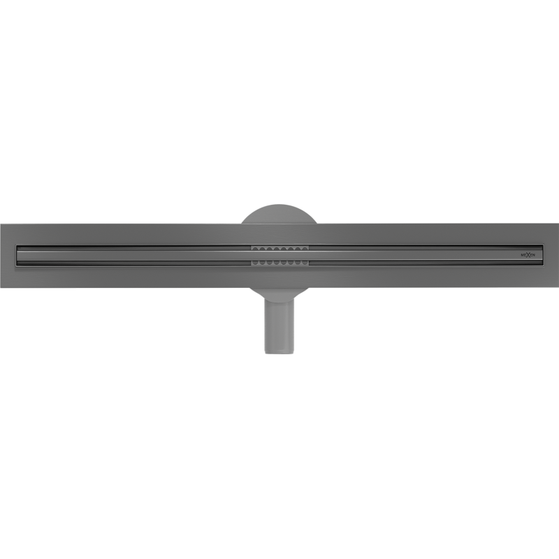 Mexen Flat 360° Slim Drehbarer Linienablauf 50 cm, gebürstetes Gun Gray - 1E41050