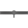 Mexen Flat 360° Slim drehbarer Linienablauf 60 cm, gun gray gebürstet - 1E41060