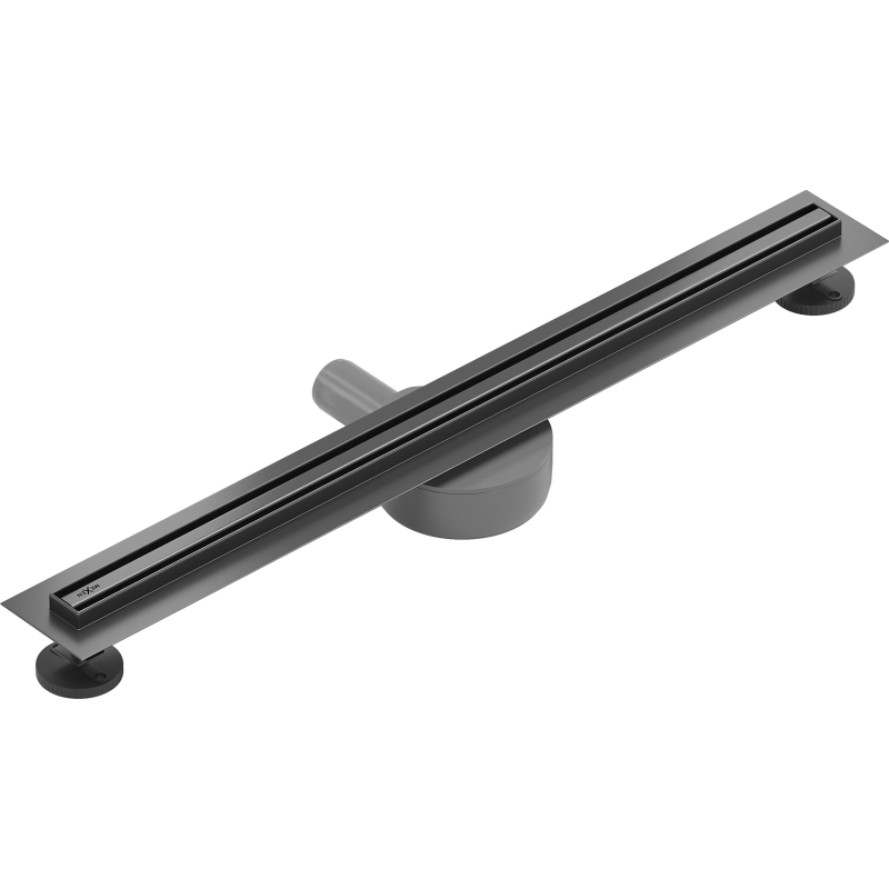 Mexen Flat 360° Slim Drehbarer linearer Abfluss 70 cm, gebürstetes Gun Gray - 1E41070