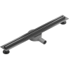 Mexen Flat 360° Slim Drehbarer linearer Abfluss 70 cm, gebürstetes Gun Gray - 1E41070