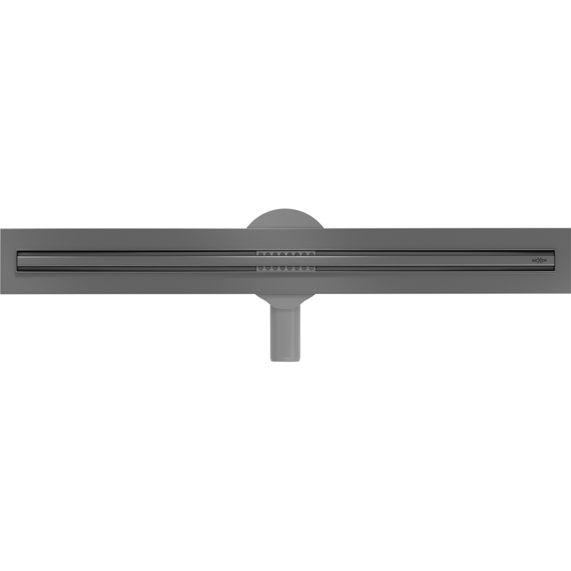 Mexen Flat 360° Slim Drehbarer linearer Abfluss 70 cm, gebürstetes Gun Gray - 1E41070