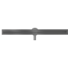 Mexen Flat 360° Slim drehbarer Linienablauf 80 cm, gun grey gebürstet - 1E41080