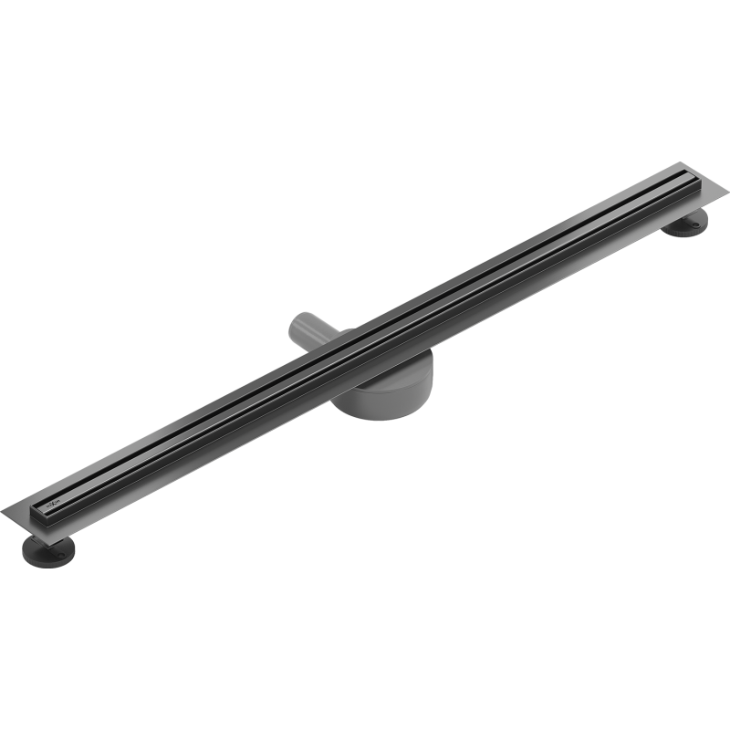 Mexen Flat 360° Slim drehbarer Linearablauf 90 cm, gebürstetes Gun Gray - 1E41090