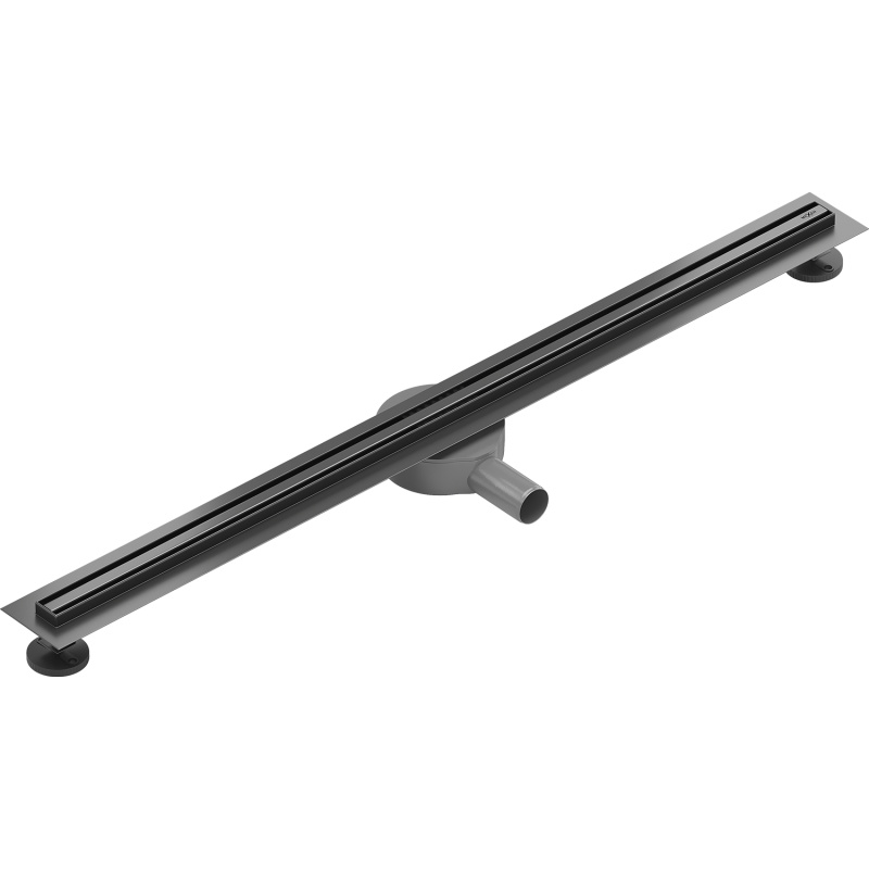 Mexen Flat 360° Slim drehbarer Linearablauf 90 cm, gebürstetes Gun Gray - 1E41090