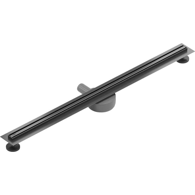 Mexen Flat 360° Slim drehbarer Linienablauf 100 cm, gun grau gebürstet - 1E41100