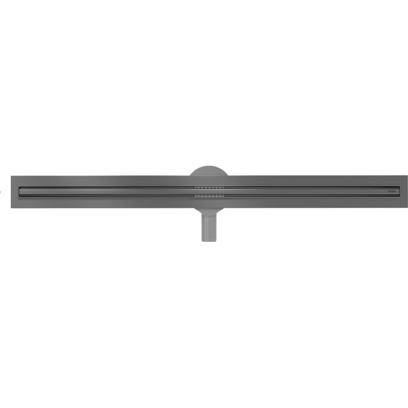 Mexen Flat 360° Slim drehbarer Linienablauf 100 cm, gun grau gebürstet - 1E41100