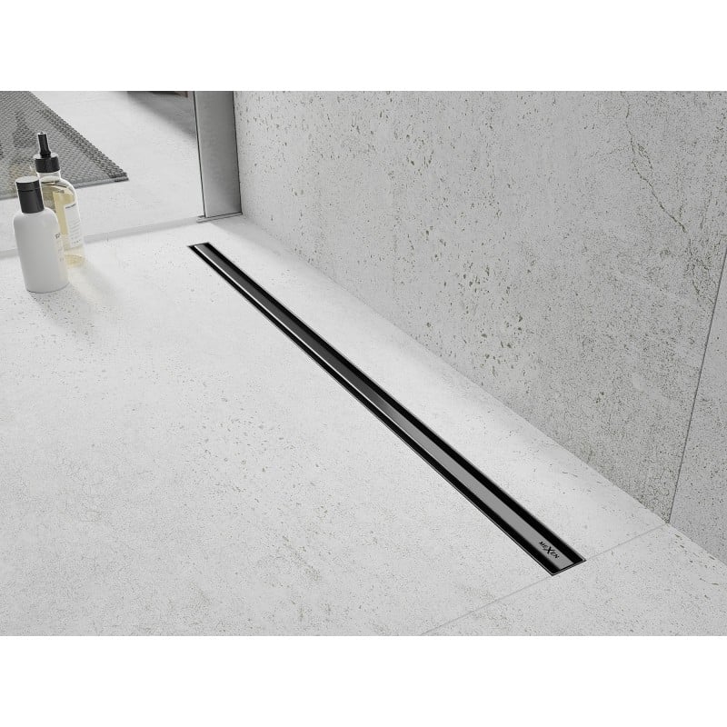 Mexen Flat 360° Slim Drehbare Linienentwässerung 140 cm, gebürstetes Gun Gray - 1E41140