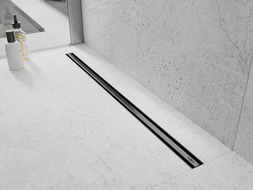Mexen Flat 360° Slim Drehbare Linienentwässerung 140 cm, gebürstetes Gun Gray - 1E41140