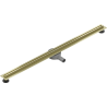 Mexen Flat 360° Slim drehbarer Linienablauf 130 cm, gebürstetes Gold - 1A41130
