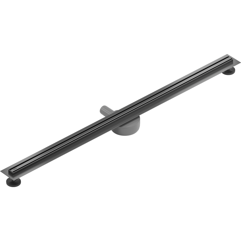 Mexen Flat 360° Slim Rotierende Linienentwässerung 110 cm, gebürstetes Gun Gray - 1E41110