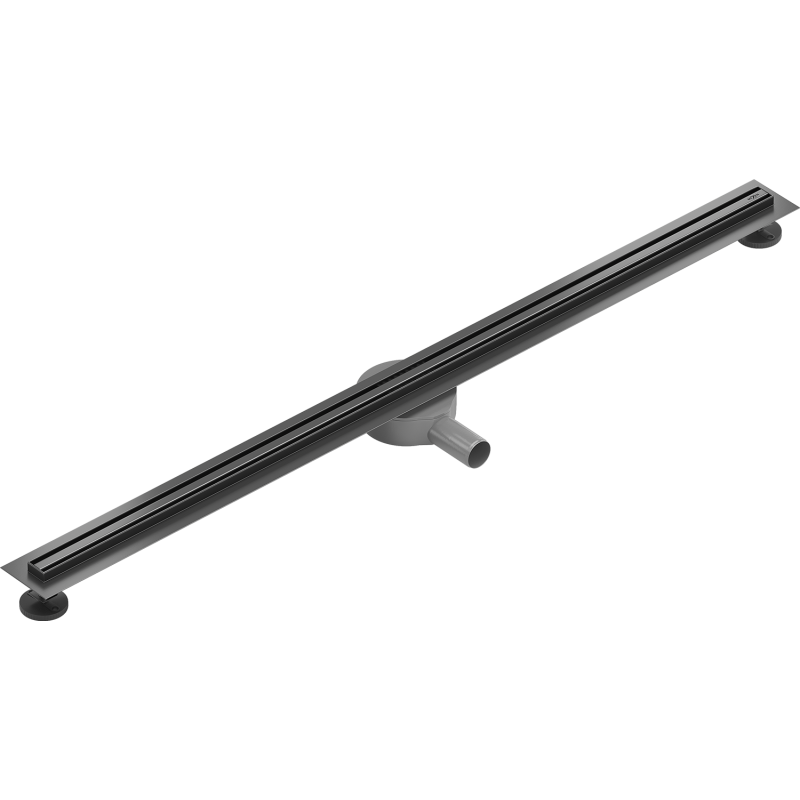 Mexen Flat 360° Slim Rotierende Linienentwässerung 110 cm, gebürstetes Gun Gray - 1E41110