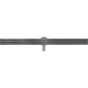 Mexen Flat 360° Slim Rotierende Linienentwässerung 110 cm, gebürstetes Gun Gray - 1E41110